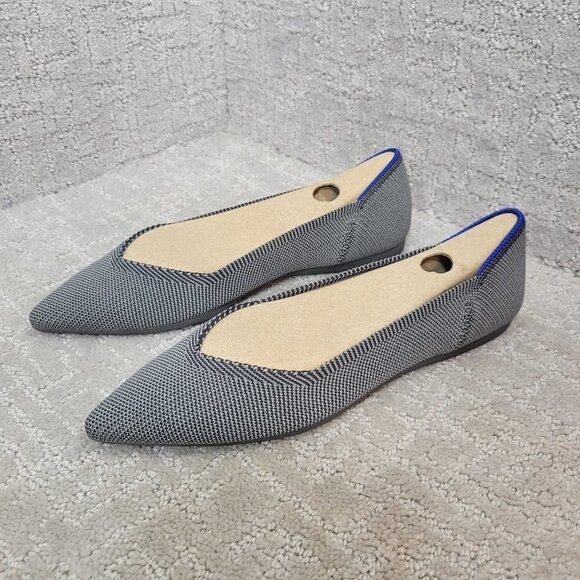 Rothy’s The Point Women's Size 7 US Cloud Gray Pointed Toe Slip On Flat Shoes - Picture 5 of 10